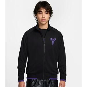 Nike Kobe Bryant Logo Black Purple Full Zip Track Jacket Brand New Sz Medium